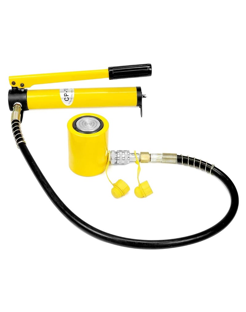 QWORK جاك هيدروليكي مصغر 20 طن بورتا باور رام 2" شوط، مضخة هيدروليكية يدوية CP-180، أسطوانات رفع تعمل بجهة واحدة لصناعة السفن - Image 3